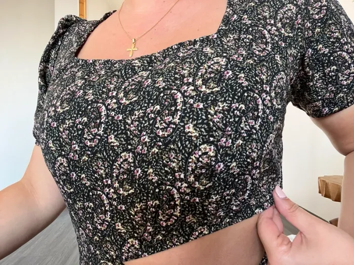 Robe été fleurs sexy fendue - photo numéro 2