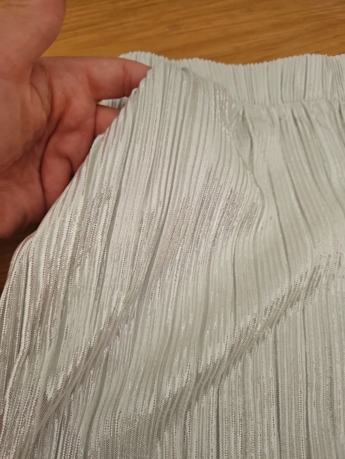 Pantalon plissé argenté - photo numéro 2