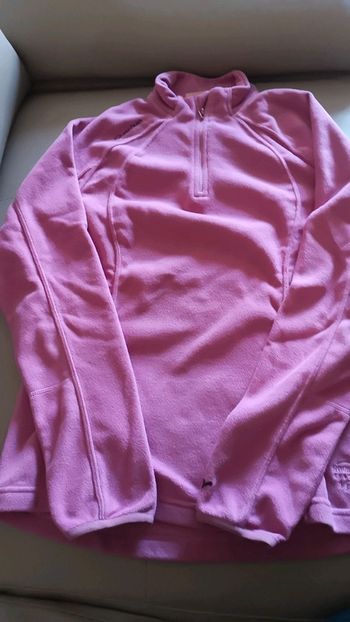 Pull polaire rose Queschua