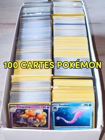 100 cartes Pokémon FR