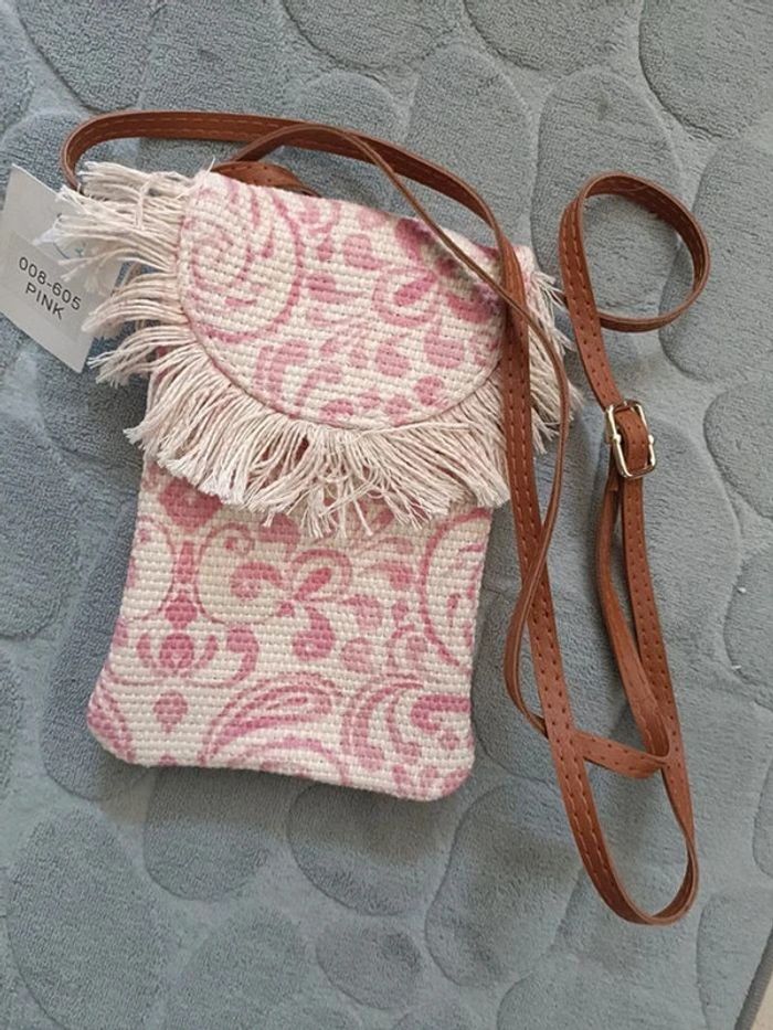 Petit sac bandoulière rose