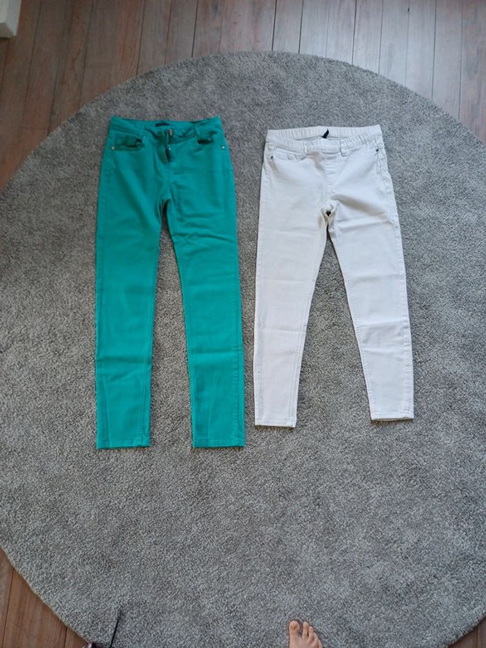 Lot de 2 pentalons femme taille 40