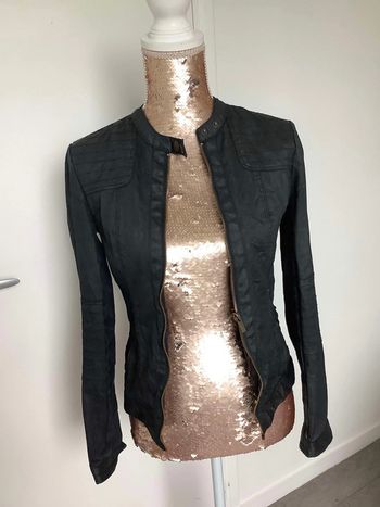 Veste noir jean enduit Bonobo XS