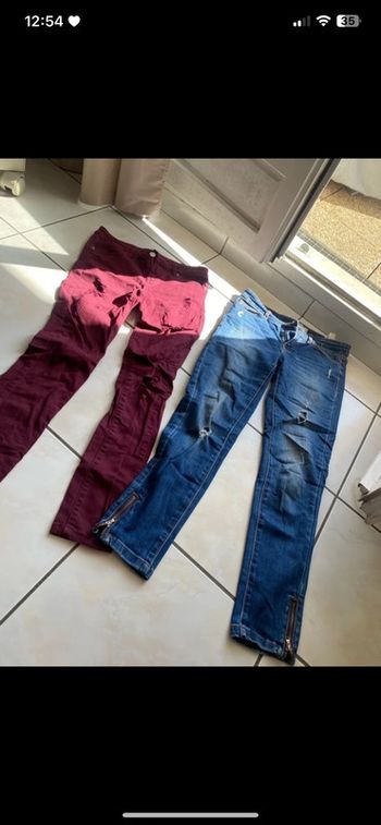 Lot de 2 jeans taille 34