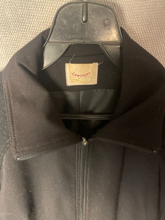 Veste noire, lewinger taille 42 laine et viscose entièrement Doub - photo numéro 3