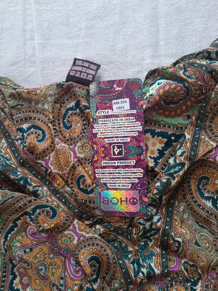 Magnifique robe bohème en soie Boho Fashion - photo numéro 5