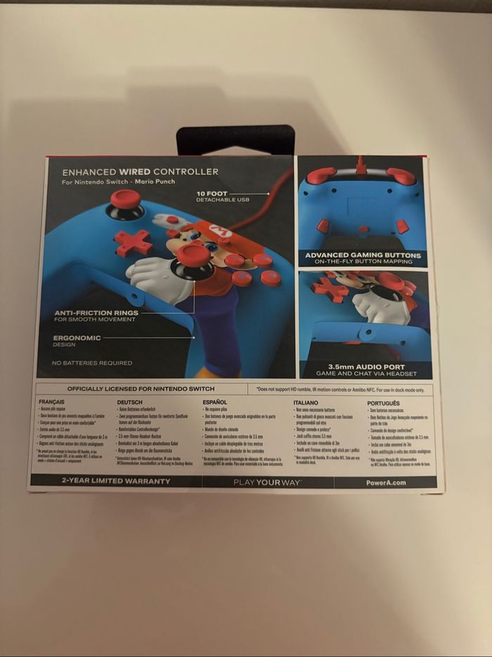 Manette filaire optimisée Nintendo Switch PowerA Super Mario - photo numéro 2