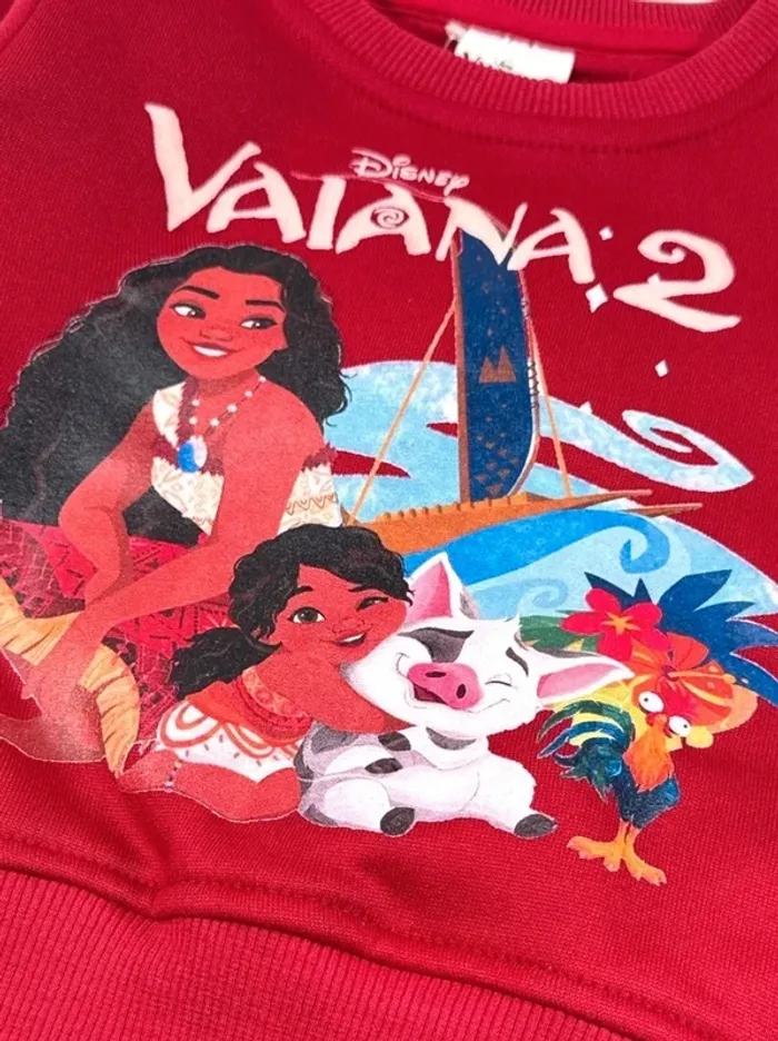 Ensemble Jogging Vaiana survêtement pull pantalon 6 ans neuf - photo numéro 2