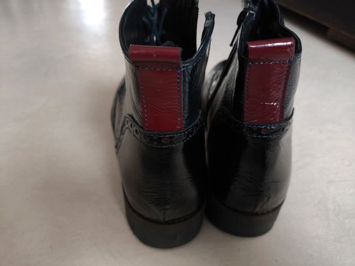 Boots Andréfia noir et bordeaux en 38 - photo numéro 4