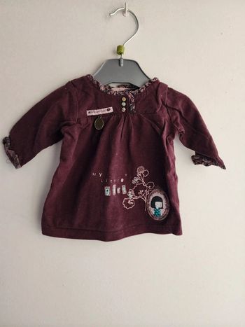 Tshrit fille 1 mois - sergent major- bon état