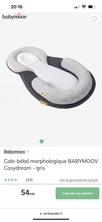 Cale Bebe Morphologique Cosydream BABYMOOV