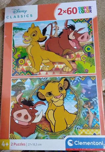 Puzzle 2×60 le roi lion neuf dans son emballage d'origine scellé 