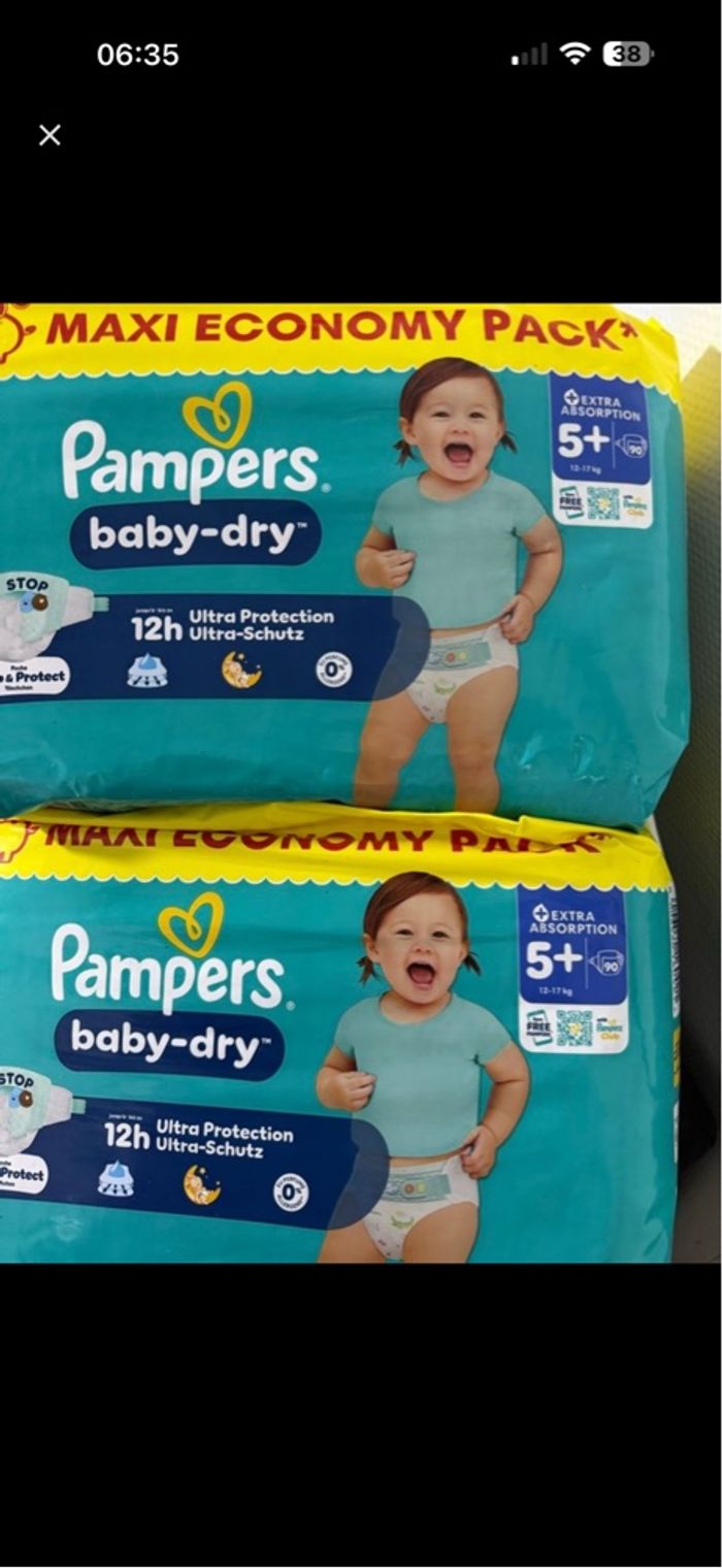 Pampers baby dry taille5+(11-17) kg