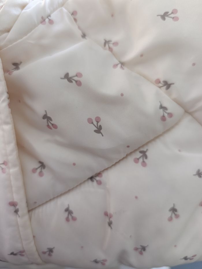 Doudoune matelassée fourrée 36 mois motif fleurs - photo numéro 4