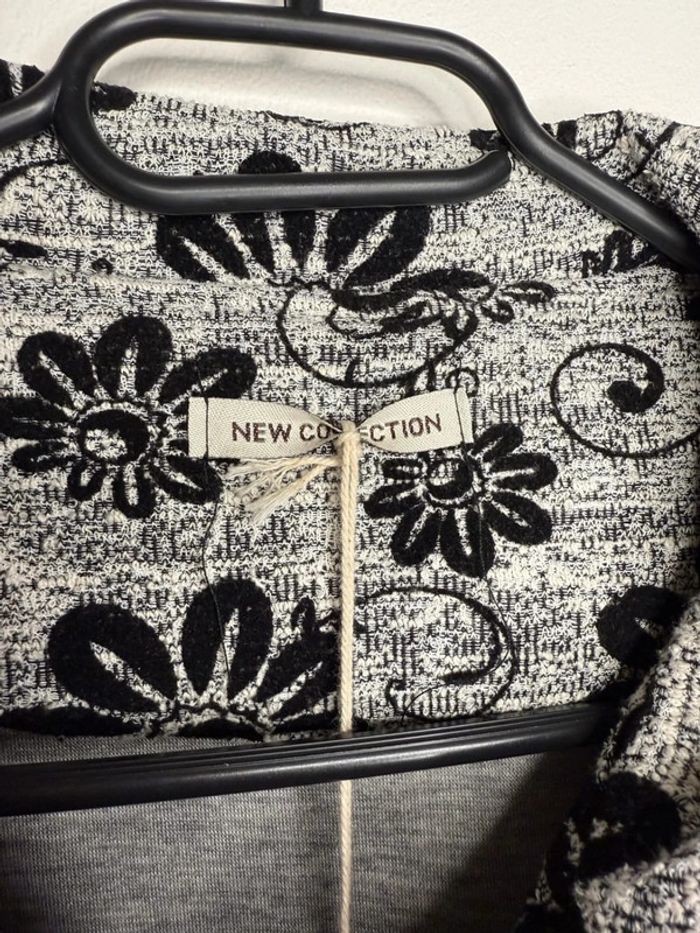 🩶 magnifique manteau gris à motif / New Collection - T/M-L🩶 - photo numéro 6