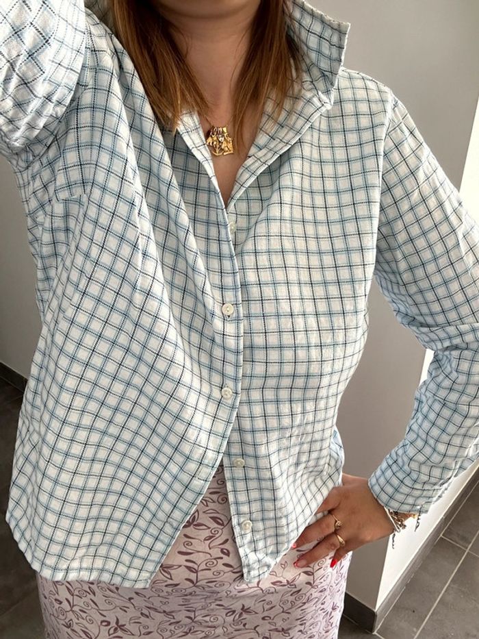 Chemise à carreaux 3 suisses T42-44 - photo numéro 3
