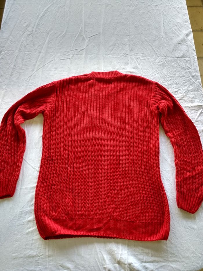 Beau pull rouge en laine taille S de marque Kiabi - photo numéro 2