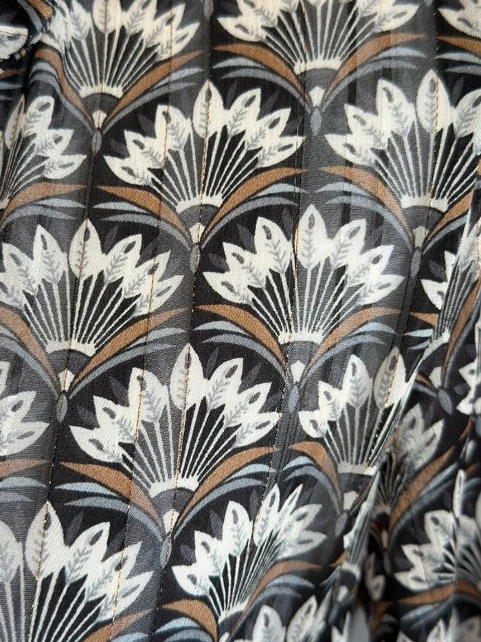 Robe longue légère à motifs paon, taille S - Bianka Paris - photo numéro 6