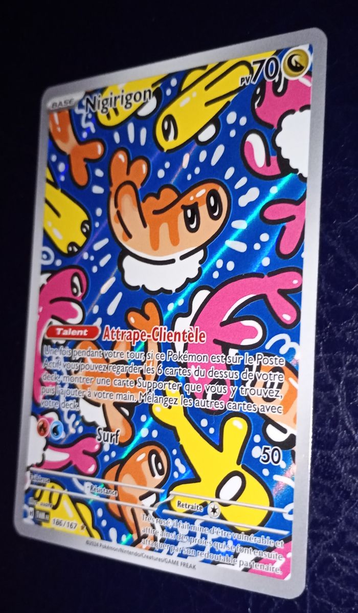 Carte pokémon NIGIRIGON 186/157 secrète EV06 Fr - photo numéro 3