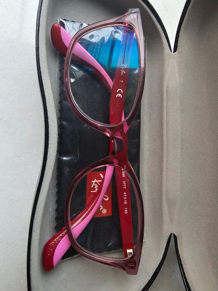 Lunette de vue Ray ban rose enfant - photo numéro 2