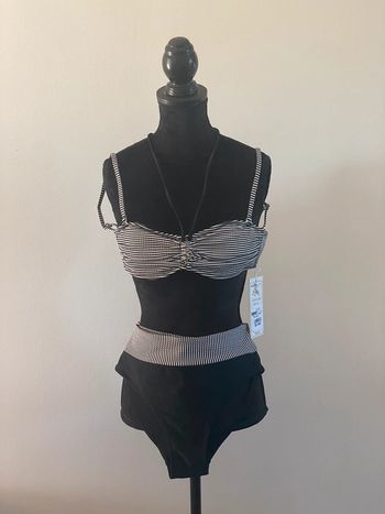 Maillot de bain Anya Beach 2 pièce taille 40 blanc et noir