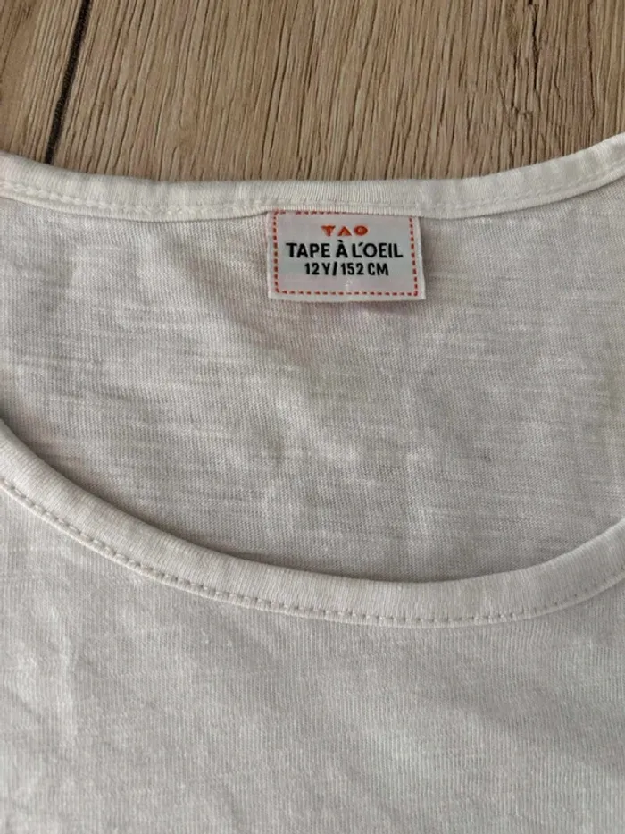 Lot 5 T-shirts fille 12 ans – Printemps/Été - photo numéro 9