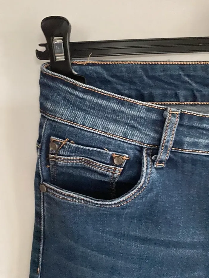 Jeans I DODO bleu avec trou - photo numéro 3
