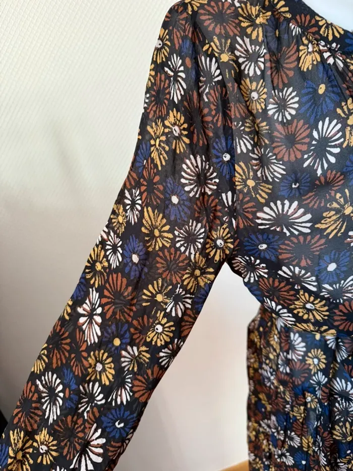 Robe à fleur marron en très bon état taille S stella Forest - photo numéro 7