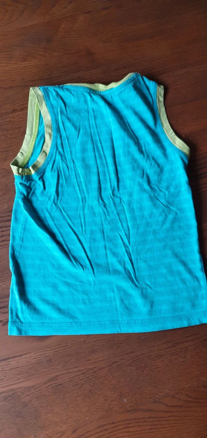 Débardeur Bleu et Vert 6 Ans - photo numéro 2