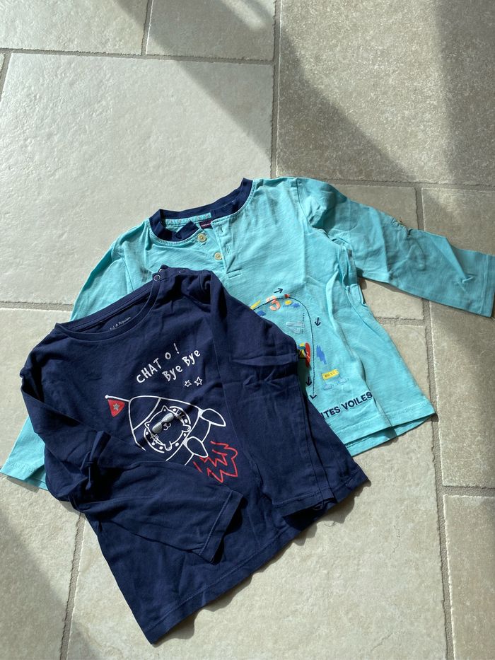 Lot tee shirts manches longues