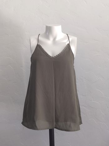 💚 Débardeur fluide vert kaki – Tissaia – Taille 38 💚