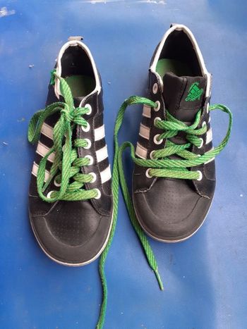 Baskets Adidas noir/blanc/vert