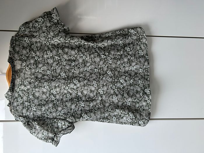 Chemisier vert à fleurs Biaggini - Taille 42 - photo numéro 4