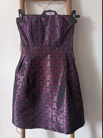 Robe bustier en jacquard