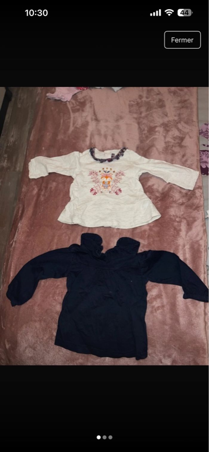 Lot de 6 pulls fin, taille 6 mois, très bon état - photo numéro 3