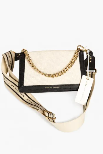 Sac bandoulière / épaule – noir & beige – Neuf Neuf avec étiquette·Ideal Of Sweden