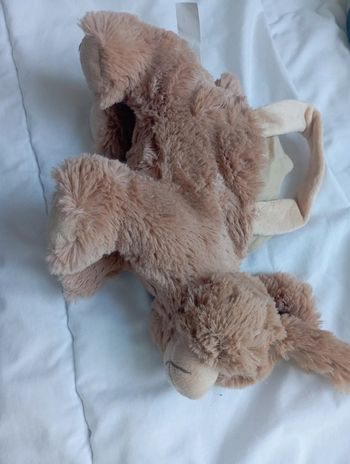 Petit sac a main en peluche lapin marron 1€