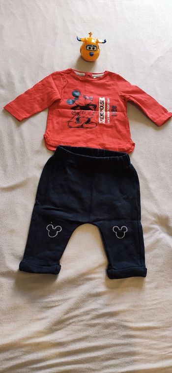Ensemble Mickey bébé garçon 3 mois,
