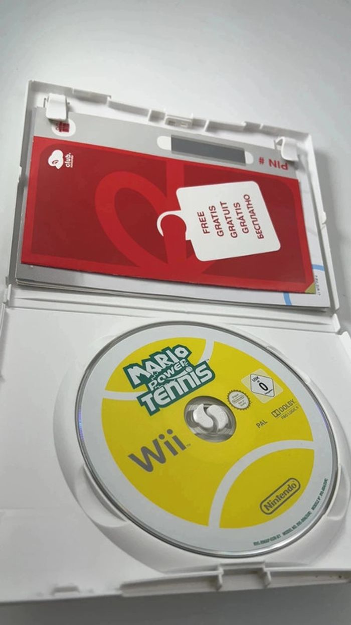 Jeu Nintendo Wii Power tennis carte vip non grattée sans notice - photo numéro 5