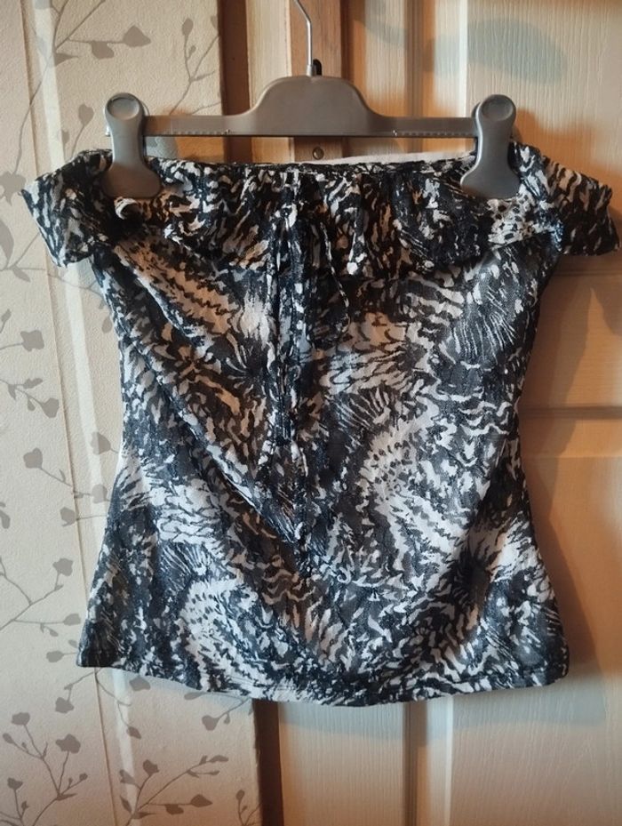Bustier Morgan de toi noir et blanc Taille M