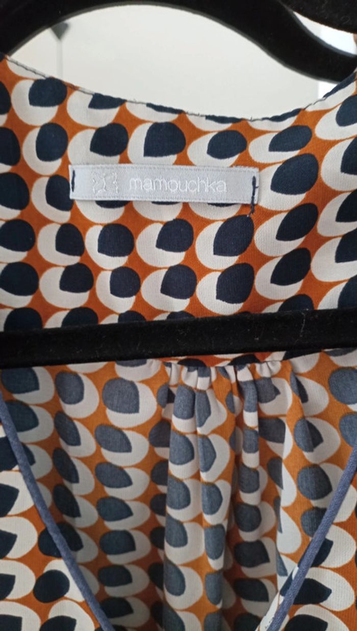 Blouse motifs manches 3/4 Mamouchka - photo numéro 3