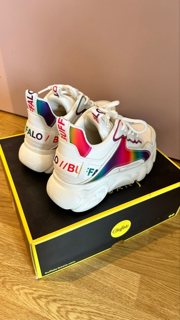 Buffalo Vegan White / Rainbow taille 37 neuve - photo numéro 5