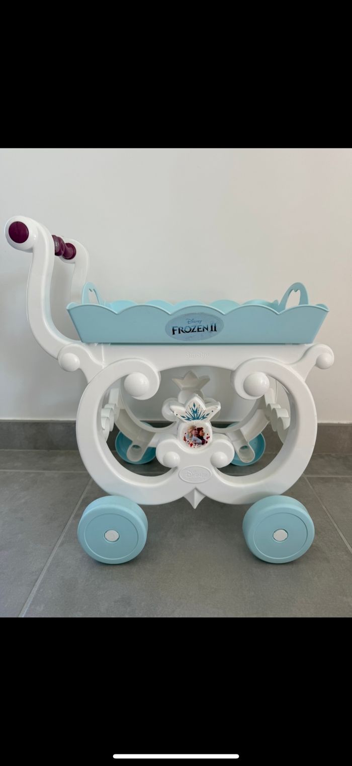 Chariot dînette avec plateau Reine des neiges