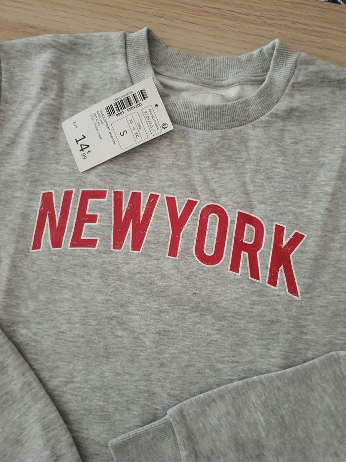 Sweat gris neuf La Halle Homme T36 - photo numéro 3