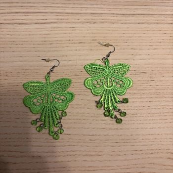 Boucles d’oreilles • vert 🌿