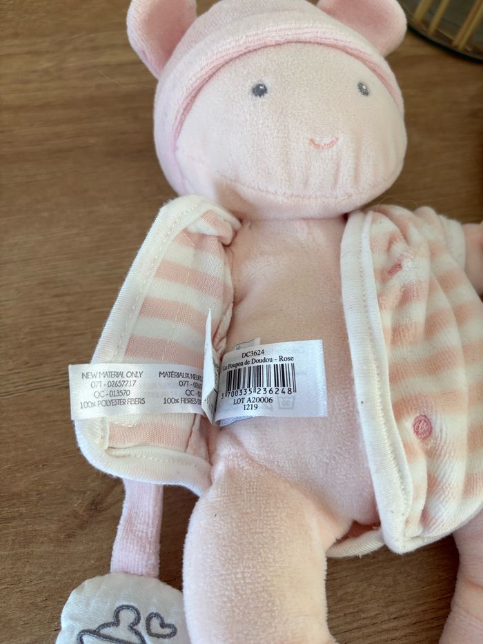Poupon bébé couffin rose - photo numéro 7