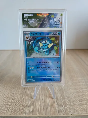 Carte gradée SFG Vaporeon pokebal 9.5