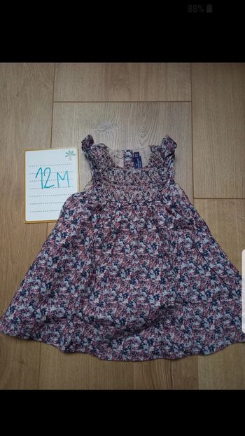 Robe mi saison été  9-12 mois sergent major