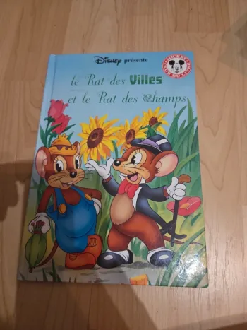 Livre disney le rat des villes et le rat des champs