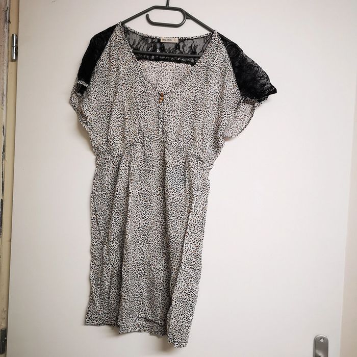 Robe léopard légère L dentelle - photo numéro 4